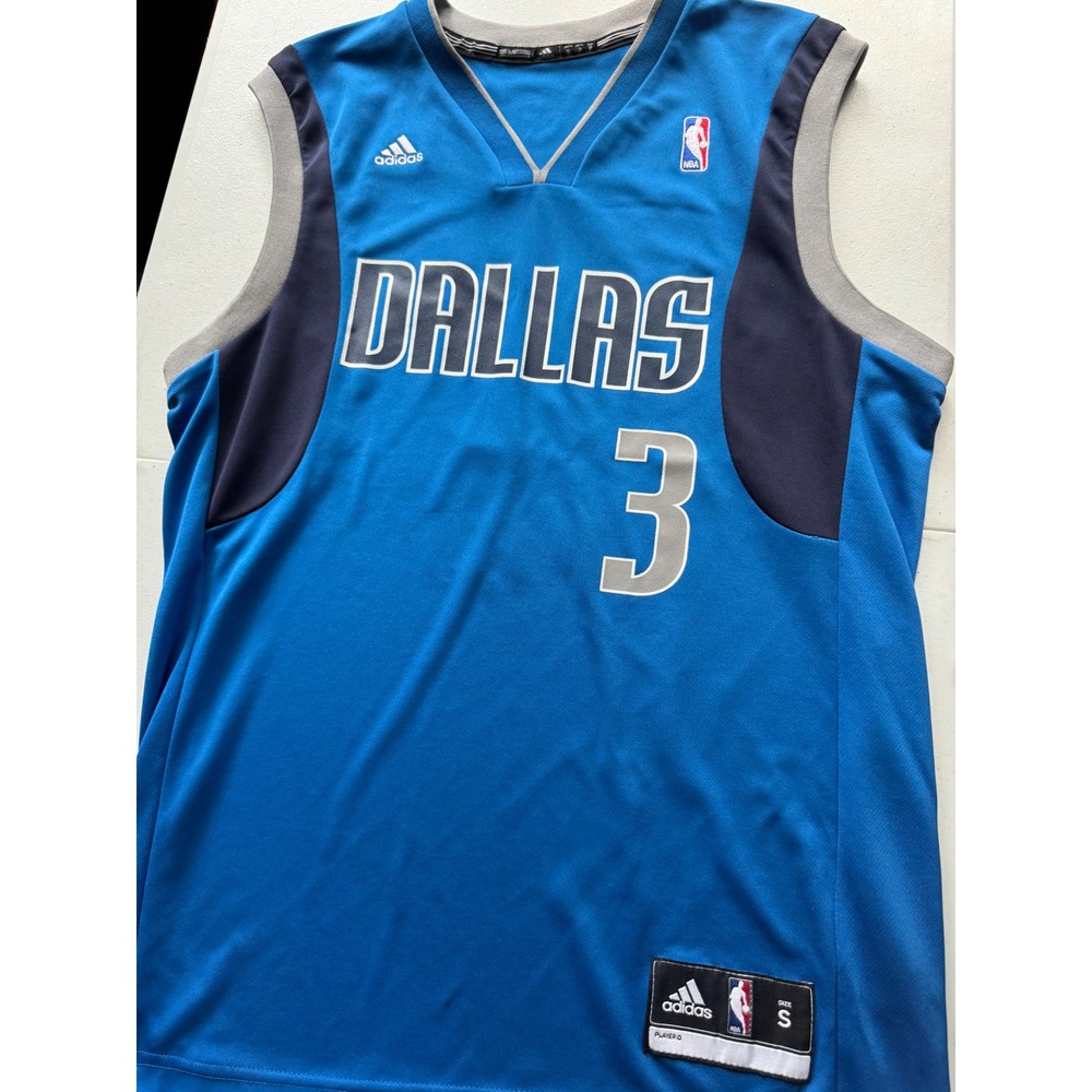 Adidas Dallas Mavericks Rodrigue Beaubois 3 NBA Jersey Blue Mens Small S‎